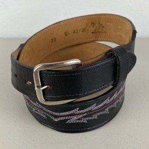 Tony Lama Gold Label Mens Western Belt 30 Black